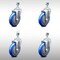 Service Caster 5 Inch SS Blue Polyurethane Wheel Swivel 12mm Threaded Stem Caster Set SCC SCC-SSTS20S514-PPUB-BLUE-M1215-4 - alternate 1